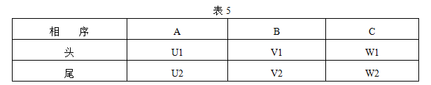 YBK3防爆电机接线对应表